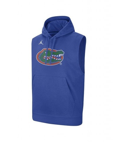 Men's Brand Royal Florida Gators Logo Performance Sleeveless Pullover Hoodie $38.49 T-Shirts