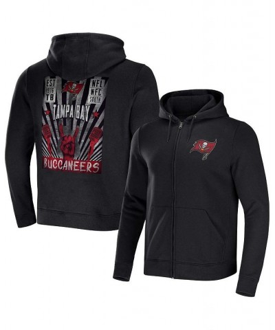 Men's NFL x Darius Rucker Collection by Black Tampa Bay Buccaneers Rocker Full-Zip Hoodie $40.55 Sweatshirt