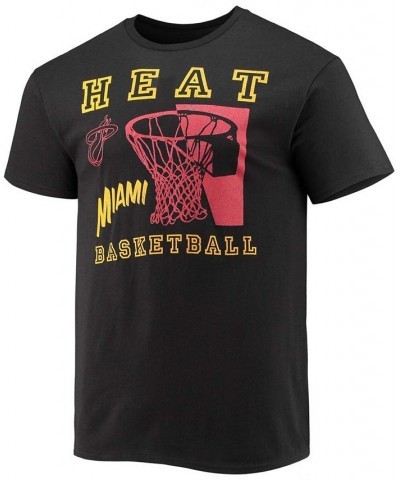 Men's Black Miami Heat Slam Dunk T-shirt $15.04 T-Shirts