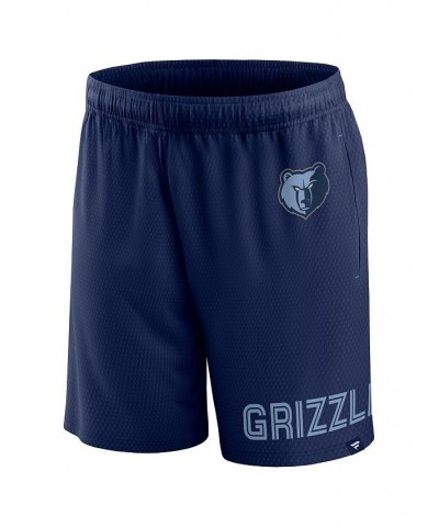 Men's Branded Navy Memphis Grizzlies Free Throw Mesh Shorts $23.00 Shorts