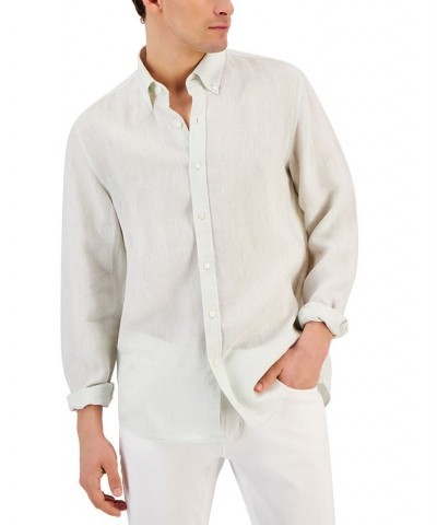 Men's Long Sleeve Linen Shirt PD05 $32.40 Shirts