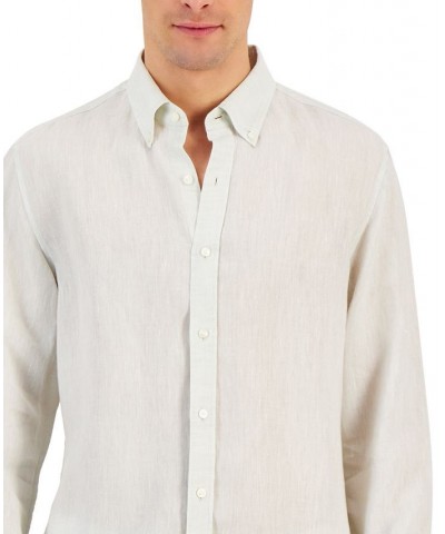 Men's Long Sleeve Linen Shirt PD05 $32.40 Shirts