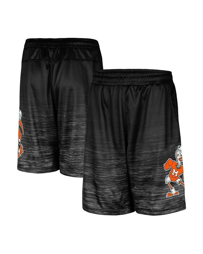 Men's Black Miami Hurricanes Broski Shorts $22.55 Shorts