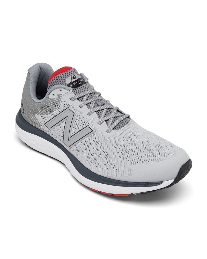 Men's Fresh Foam 680V7 Running Sneakers Silver $39.20 Shoes