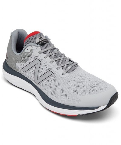 Men's Fresh Foam 680V7 Running Sneakers Silver $39.20 Shoes