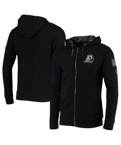 Men's Black Oregon Ducks OHT Military-Inspired Appreciation Waffle Full-Zip Hoodie $29.40 Sweatshirt