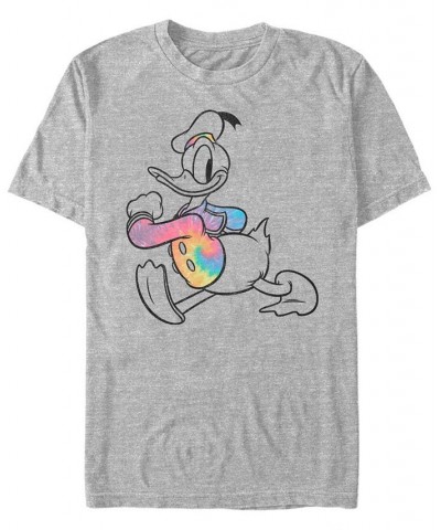 Men's Tie Dye Donald Short Sleeve T-Shirt Gray $17.50 T-Shirts