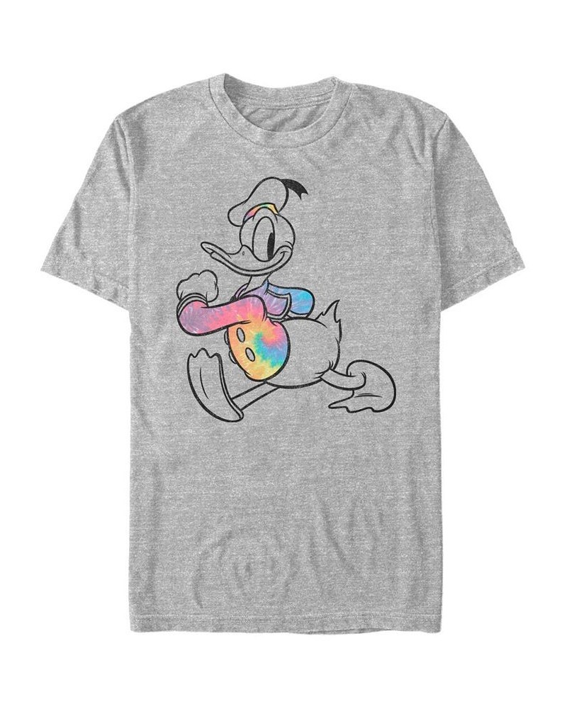 Men's Tie Dye Donald Short Sleeve T-Shirt Gray $17.50 T-Shirts