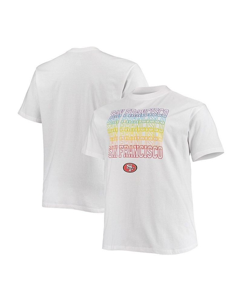 Men's Branded White San Francisco 49ers Big and Tall City Pride T-shirt $18.48 T-Shirts