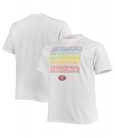 Men's Branded White San Francisco 49ers Big and Tall City Pride T-shirt $18.48 T-Shirts