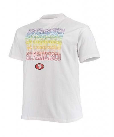 Men's Branded White San Francisco 49ers Big and Tall City Pride T-shirt $18.48 T-Shirts