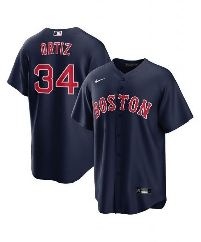 Men's David Ortiz Navy Boston Red Sox Alternate Replica Player Jersey $58.00 Jersey