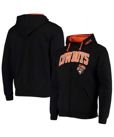 Men's Black Oklahoma State Cowboys Arch Logo 2.0 Full-Zip Hoodie $17.63 Sweatshirt