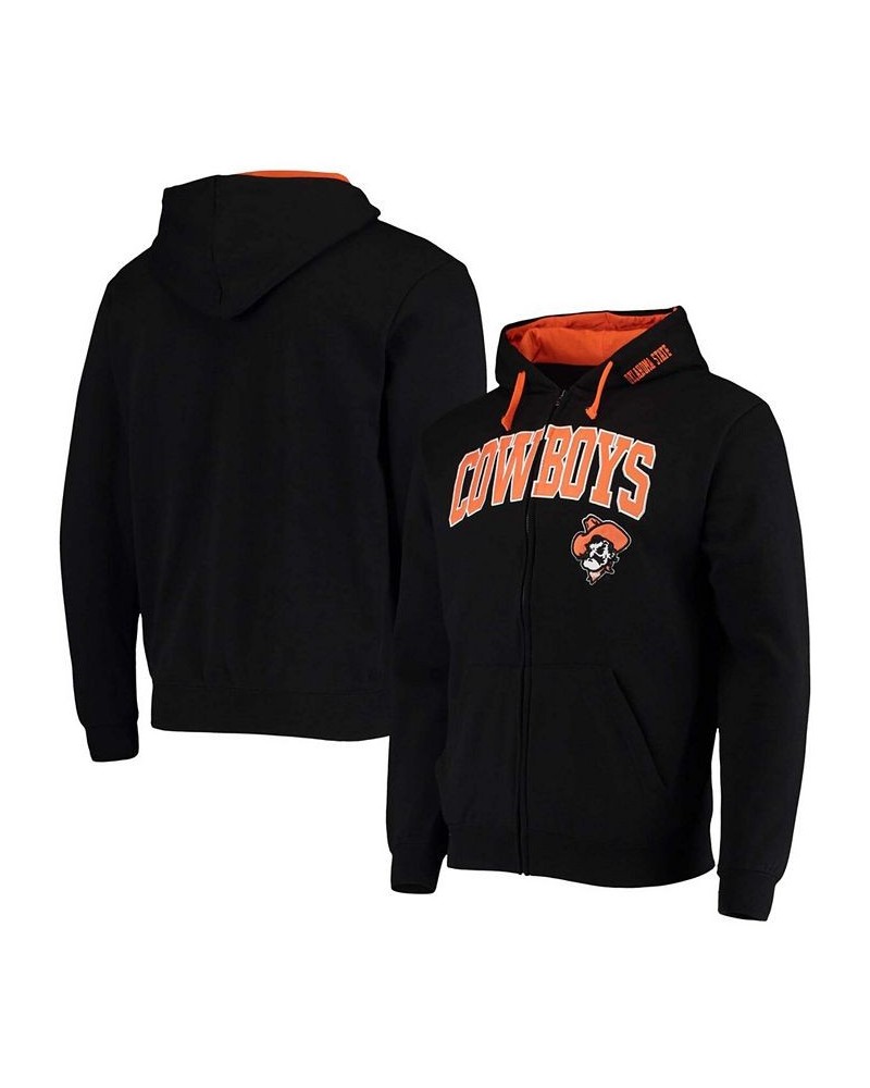 Men's Black Oklahoma State Cowboys Arch Logo 2.0 Full-Zip Hoodie $17.63 Sweatshirt