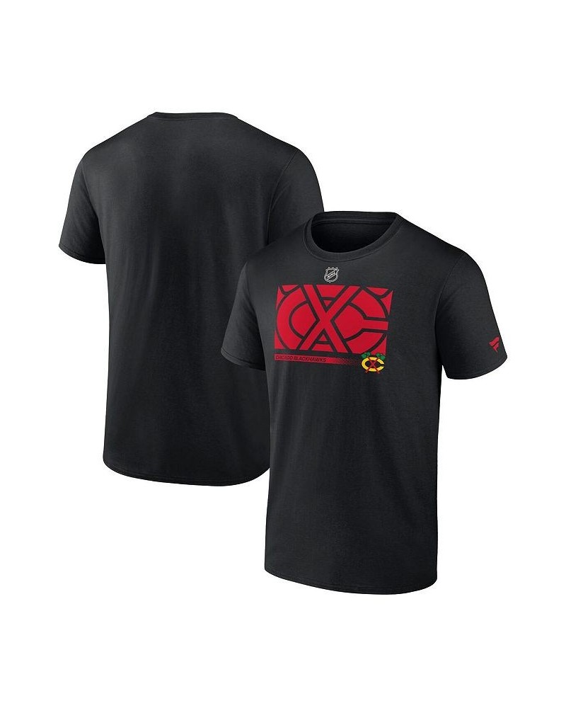 Men's Branded Black Chicago Blackhawks Authentic Pro Core Collection Secondary T-shirt $18.80 T-Shirts