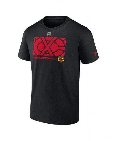 Men's Branded Black Chicago Blackhawks Authentic Pro Core Collection Secondary T-shirt $18.80 T-Shirts