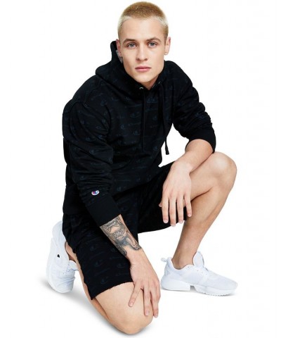 Men's Logo-Print Hoodie Black $28.60 Sweatshirt