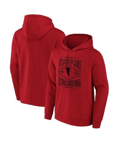 Men's NFL x Darius Rucker Collection by Red Atlanta Falcons 2-Hit Pullover Hoodie $27.90 Sweatshirt