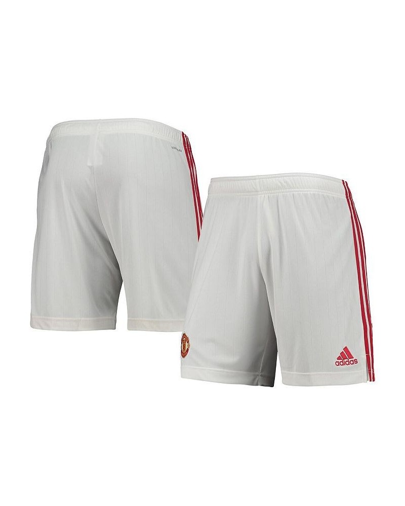 Men's White Manchester United Home Replica Aeroready Shorts $25.95 Shorts