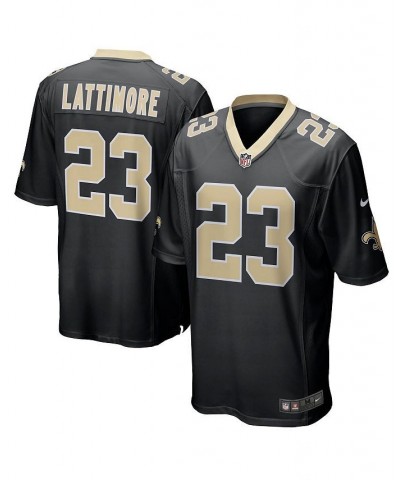 Men's Marshon Lattimore Black New Orleans Saints Game Player Jersey $51.36 Jersey