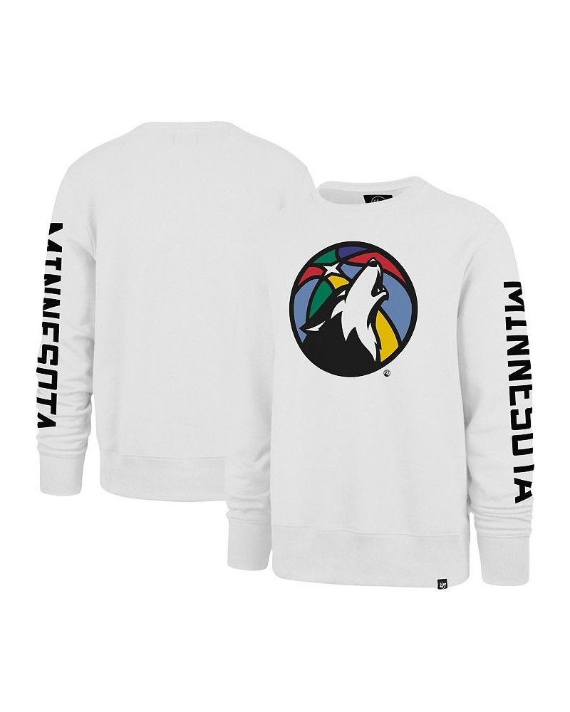 Men's White Minnesota Timberwolves 2022/23 City Edition Two-Peat Headline Pullover Sweatshirt $40.80 Sweatshirt