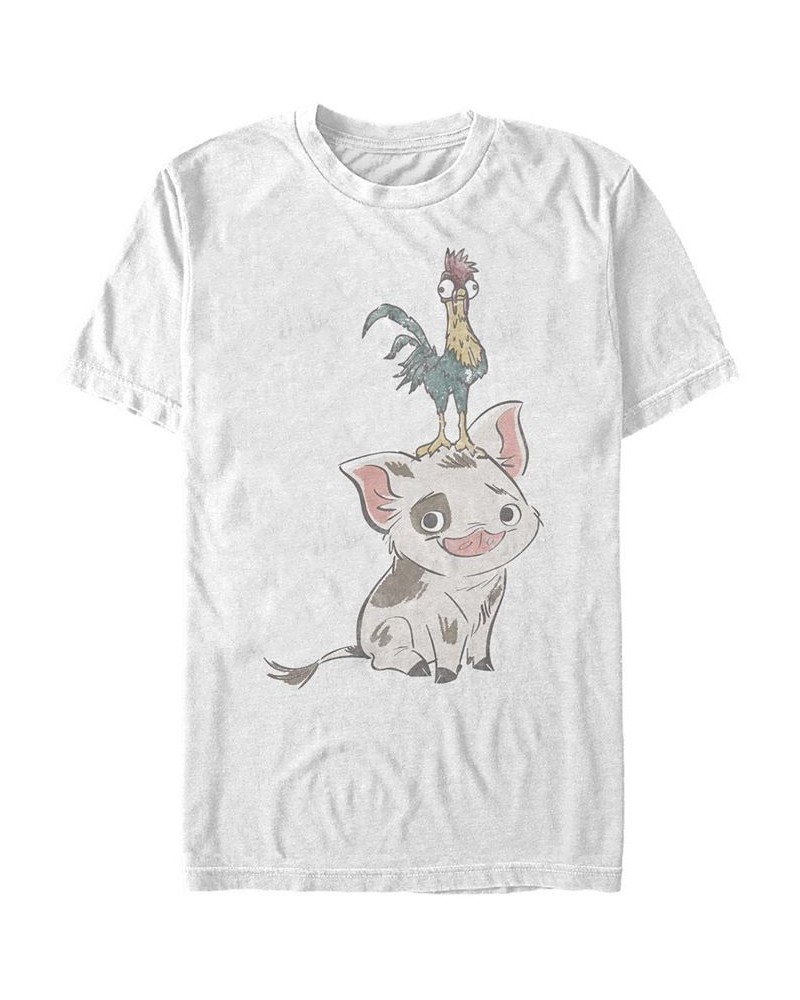 Men's Pua Short Sleeve Crew T-shirt White $14.70 T-Shirts