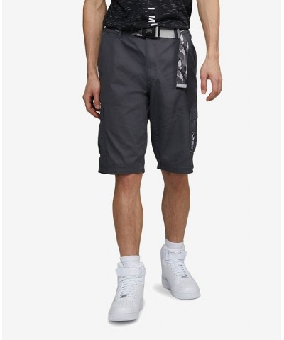 Men's Big and Tall Rewind Belted Cargo Shorts PD05 $23.20 Shorts