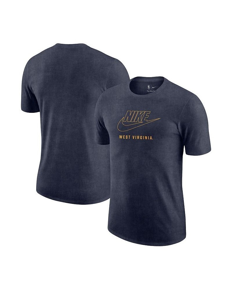 Men's Navy West Virginia Mountaineers Washed Max90 T-shirt $21.60 T-Shirts