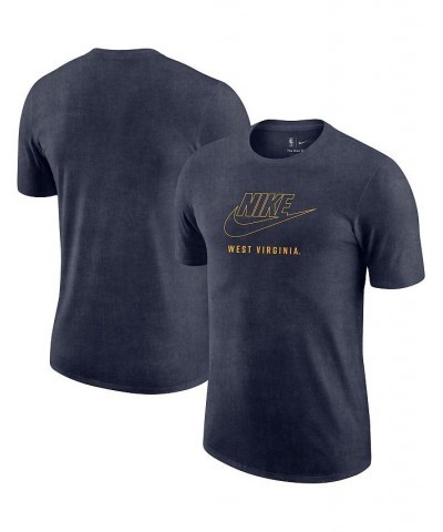 Men's Navy West Virginia Mountaineers Washed Max90 T-shirt $21.60 T-Shirts