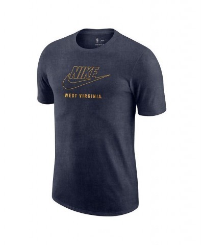 Men's Navy West Virginia Mountaineers Washed Max90 T-shirt $21.60 T-Shirts