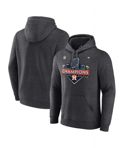 Men's Branded Heather Charcoal Houston Astros 2022 World Series Champions Locker Room Pullover Hoodie $36.00 Sweatshirt