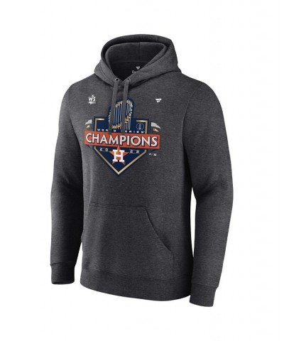 Men's Branded Heather Charcoal Houston Astros 2022 World Series Champions Locker Room Pullover Hoodie $36.00 Sweatshirt