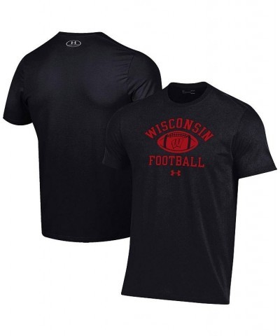 Men's Black Wisconsin Badgers Football Practice T-shirt $26.99 T-Shirts