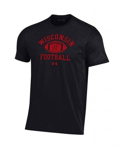 Men's Black Wisconsin Badgers Football Practice T-shirt $26.99 T-Shirts