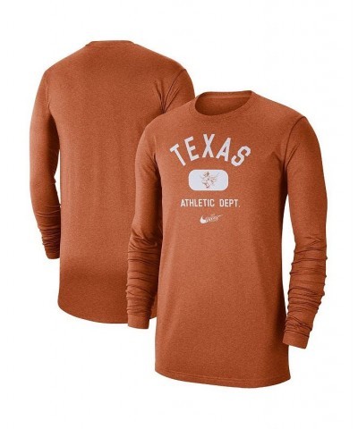 Men's Texas Orange Texas Longhorns Textured Long Sleeve T-shirt $20.70 T-Shirts