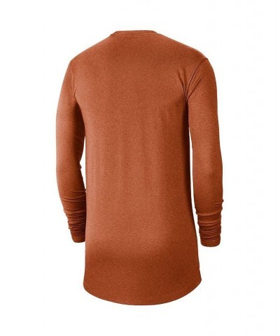 Men's Texas Orange Texas Longhorns Textured Long Sleeve T-shirt $20.70 T-Shirts