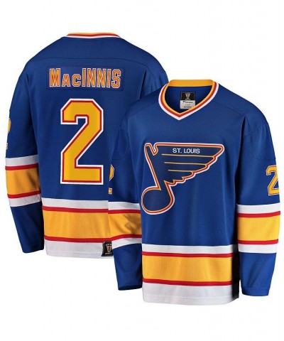 Men's Branded Al Macinnis Blue St. Louis Blues Premier Breakaway Retired Player Jersey $59.40 Jersey