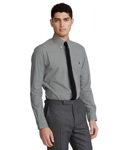 Classic-Fit Checked Poplin Shirt Black/white Check $41.85 Shirts