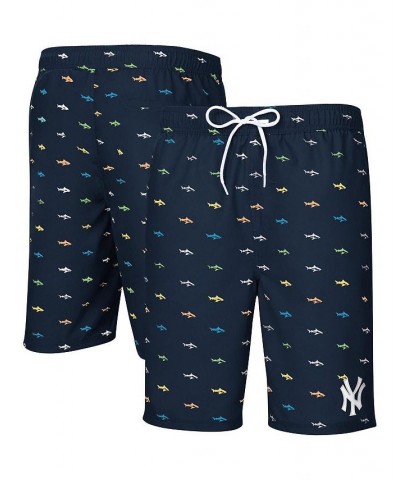 Men's Navy New York Yankees Anchor Swim Trunks $35.39 Swimsuits