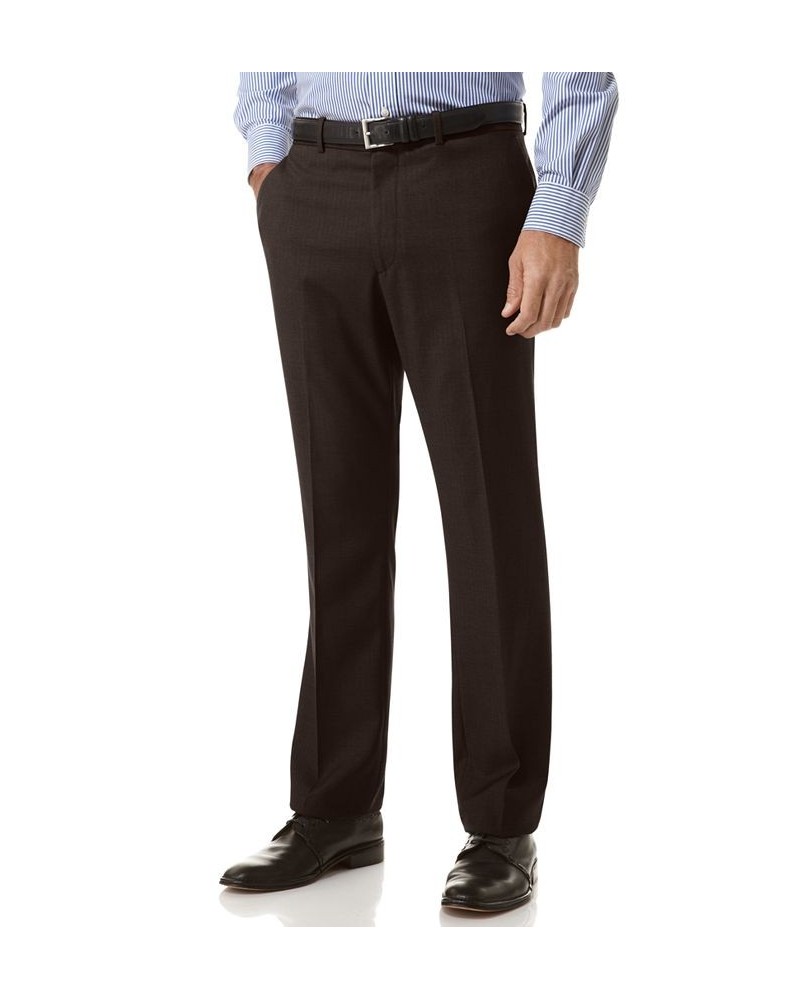 Slim Fit Flat Front No-Iron Dress Pants Black $25.19 Pants