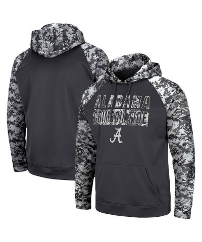 Men's Charcoal Alabama Crimson Tide OHT Military-Inspired Appreciation Digi Camo Big and Tall Pullover Hoodie $32.25 Sweatshirt