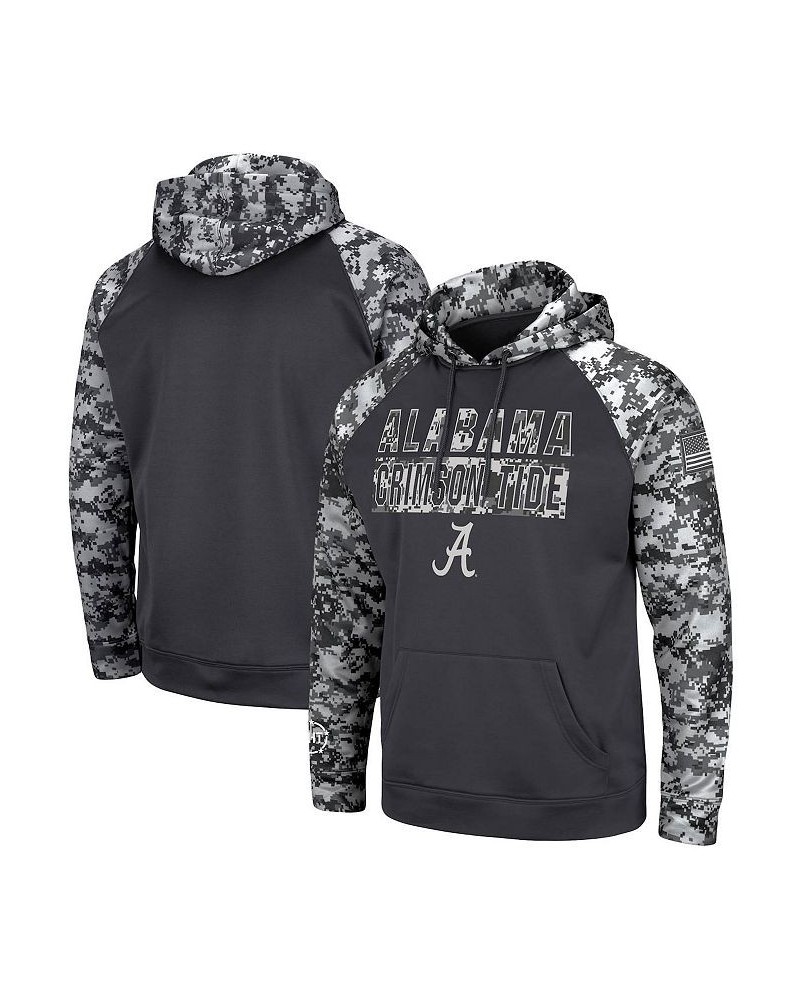 Men's Charcoal Alabama Crimson Tide OHT Military-Inspired Appreciation Digi Camo Big and Tall Pullover Hoodie $32.25 Sweatshirt