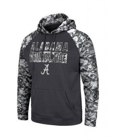 Men's Charcoal Alabama Crimson Tide OHT Military-Inspired Appreciation Digi Camo Big and Tall Pullover Hoodie $32.25 Sweatshirt