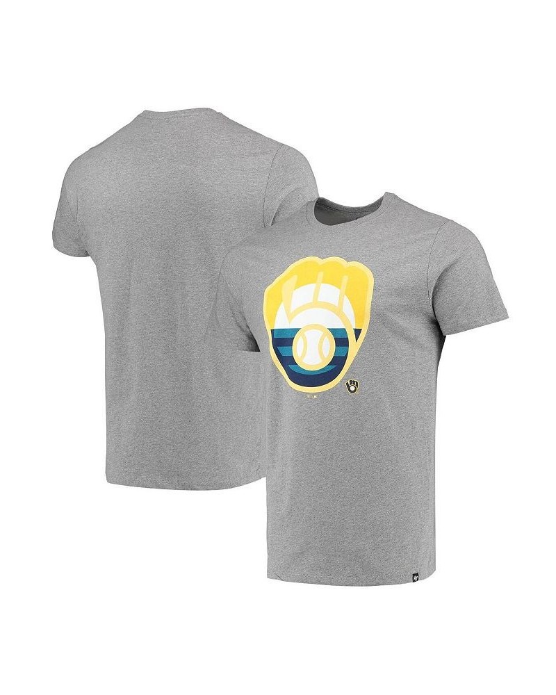 Men's Heathered Gray Milwaukee Brewers Regional Super Rival T-shirt $21.65 T-Shirts