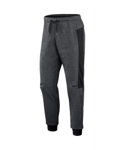 Men's Heathered Gray, Black Philadelphia Phillies Authentic Collection Flux Performance Jogger Pants $38.40 Pants