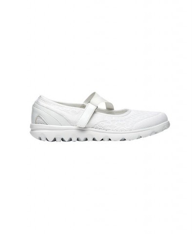 Women's Travelactive Mary Jane Sneaker White $30.00 Shoes