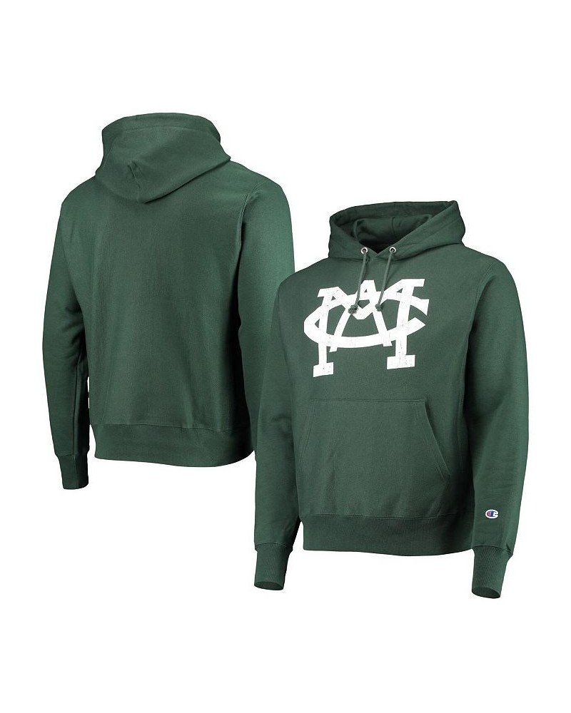 Men's Green Michigan State Spartans Vault Logo Reverse Weave Pullover Hoodie $44.65 Sweatshirt