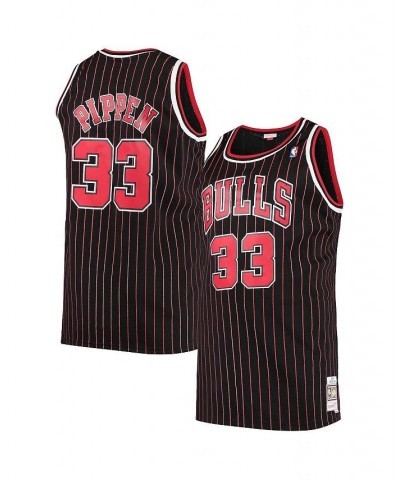 Men's Scottie Pippen Black Chicago Bulls Big and Tall Hardwood Classics Swingman Jersey $40.25 Jersey