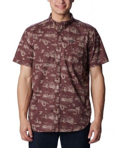 Men's Rapid Rivers Printed Short Sleeve Shirt PD06 $25.19 Shirts