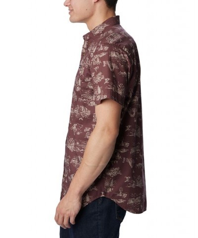 Men's Rapid Rivers Printed Short Sleeve Shirt PD06 $25.19 Shirts